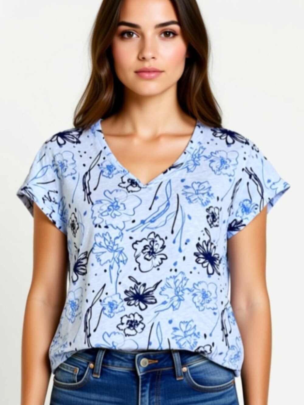 Cotton Lani women's shirt, Size XS, 100% Cotton NWOT (C33)